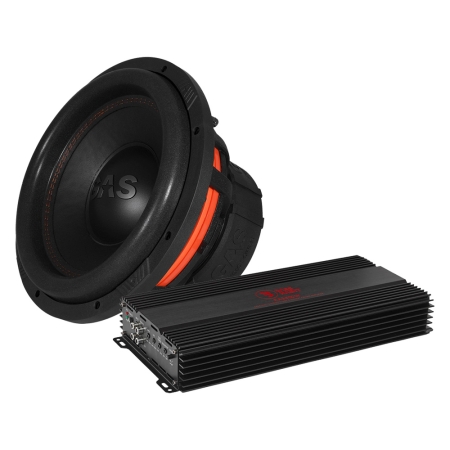 GAS MAX S1-12D2 Bass Habit RA3600W:lla, 1x12 bassopaketti ryhmässä Pakettiratkaisut / Paketit autoon / Subwooferpaketit @ BRL (SETMAXS112D2PKT2)