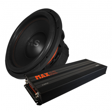 GAS MAX S1-15D2 & MAX A2-1500.1D, bassopaketti ryhmässä Pakettiratkaisut / Paketit autoon / Subwooferpaketit @ BRL Electronics (SETMAXS115D2PKT1)