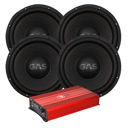 4-pack GAS MAX S1-15D2 med Bass Habit SE8000.1D1, baspaket ryhmässä Pakettiratkaisut / Paketit autoon / Subwooferpaketit @ BRL Electronics (SETMAXS115D2PKT2)