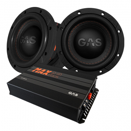2-pakkaus GAS MAX S1-6D1 & MAX A2-800.1D, bassopaketti ryhmässä Pakettiratkaisut / Paketit autoon / Subwooferpaketit @ BRL Electronics (SETMAXS16D1PKT2)