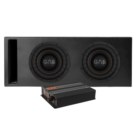 GAS MAX S2-10D1 Comp-kotelossa PA1-5000.1DZ1:n kanssa, 2x10-bassopaketti ryhmässä Pakettiratkaisut / Paketit autoon / Subwooferpaketit osoitteessa BRL (SETMAXS210D1PKT11)