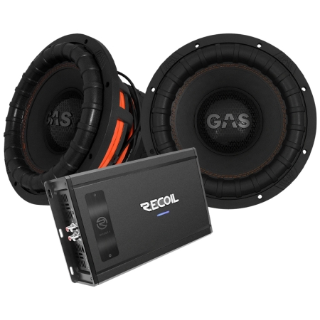 2-pack GAS MAX S2-12D1 Recoil DII 5000.1:n kanssa, 2x12