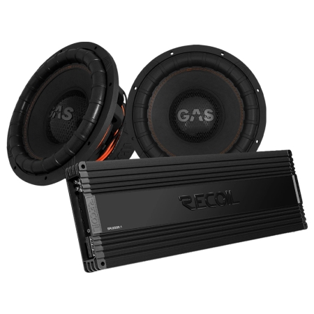 2-pack GAS MAX S2-15D1 Recoil SPL6500.1:n kanssa, 2x15