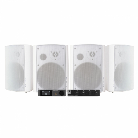 Dynavoice CA802BT med SC4B & 2 par DLS MB6i utomhushögtalare, vit ryhmässä Pakettiratkaisut / Paketit kotiin / Monihuonejärjestelmä-paketit @ BRL Electronics (SETMB6IPKT4)
