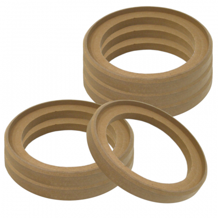 6-pack upotettu MDF-renkaat, 6.5 tuumaa ryhmässä Autohifi / Tarvikkeet / Rakennusmateriaalit / MDF-renkaat @ BRL Electronics (SETMDFRING65X6)