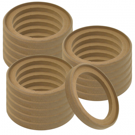 16-pack upotettu MDF-renkaat, 8 tuumaa ryhmässä Autohifi / Tarvikkeet / Rakennusmateriaalit / MDF-renkaat @ BRL Electronics (SETMDFRING8X16)