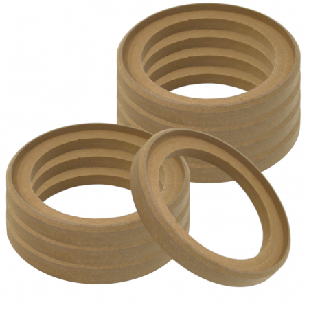 8-pakka upotettu MDF-renkaita, 8 tuumaa ryhmässä Autohifi / Tarvikkeet / Rakennusmateriaalit / MDF-renkaat @ BRL Electronics (SETMDFRING8X8)