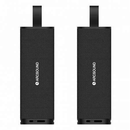 2-pack Arcsound NOVA Bluetooth-kaiuttimet, musta ryhmässä Kotihifi / Kaiuttimet / Bluetooth-högtalare @ BRL (SETNOVAX2)