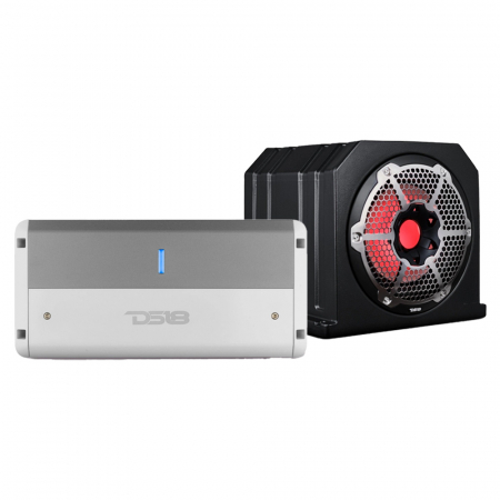 DS18 NXL-M4 & DS18 NXL-10SUBLD/BK, meri bassopaketti ryhmässä Autohifi / Venehifi / Venepaketit @ BRL Electronics (SETNXLM4PKT2)