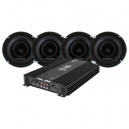 4-pack Hammer Tech Omni Class OCF165 & Play Power 65.4 SPL-paket, medium ryhmässä Pakettiratkaisut / Paketit autoon / SPL-sarja @ BRL (SETOCF65PKT4)