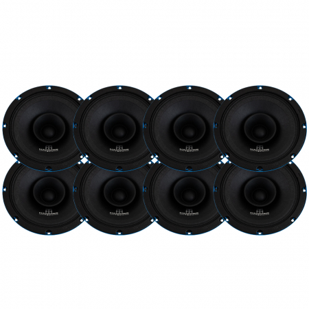 8-pack Hammer Tech Omni Class OCF200, 8 tums mellanregister ryhmässä Pakettiratkaisut / Paketit autoon / SPL-sarja @ BRL (SETOCF8PKT3)