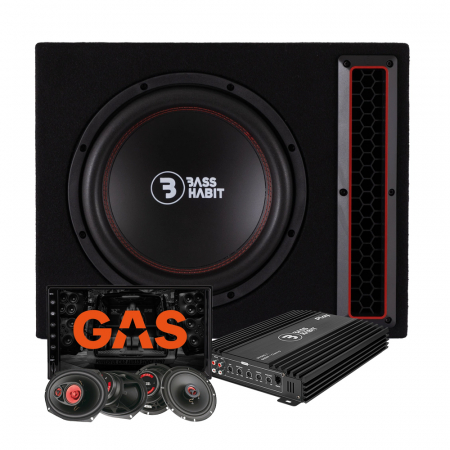 Bass Habit Play 2 P2112 helhetspaket med GAS GMV651BT ryhmässä Pakettiratkaisut / Paketit autoon / Täyspaketit @ BRL (SETP2112PKT3)