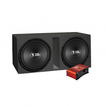 2-pack Bass Habit P380 i baslåda & SPL ELITE 1200.1DF, baspaket ryhmässä Pakettiratkaisut / Paketit autoon / Subwooferpaketit @ BRL Electronics (SETP380PKT12)