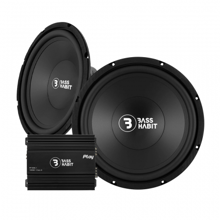 2-pack Bass Habit P380 & Play Power 1000.1, baspaket ryhmässä Pakettiratkaisut / Paketit autoon / Subwooferpaketit @ BRL (SETP380PKT14)