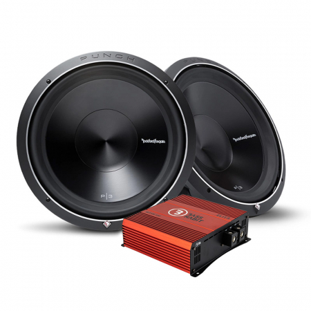 2-pakkaus Rockford Fosgate P3D4-15 & Bass Habit SPL ELITE 3100.1DF, baspaketti ryhmässä Pakettiratkaisut / Paketit autoon / Subwooferpaketit @ BRL Electronics (SETP3D415PKT2)
