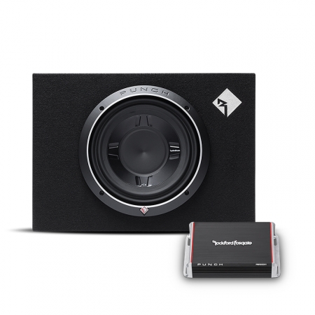 Rockford Fosgate P3S-1x10 & PBR300X1 ryhmässä Pakettiratkaisut / Paketit autoon / Subwooferpaketit @ BRL Electronics (SETP3S1X10BR300X1)