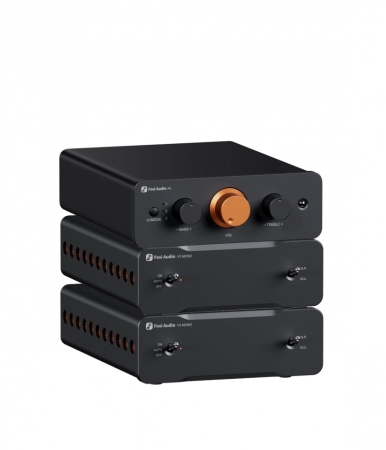 Fosi Audio P4 kaksoisilla V3 Monoilla, kompakti stereoyhdistelmä ryhmässä Pakettiratkaisut / Paketit kotiin / Stereoyhdistelmät @ BRL (SETP4PKT1)
