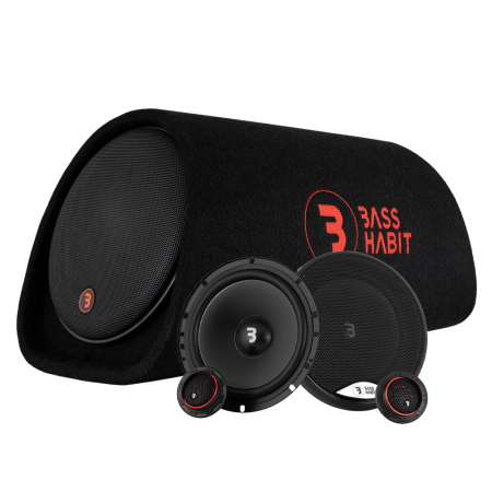 Bass Habit Play P8A med kitsystem ryhmässä Pakettiratkaisut / Paketit autoon / Täyspaketit @ BRL Electronics (SETP8APKT3)