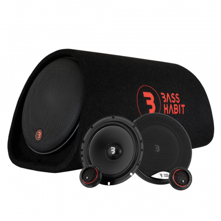 Bass Habit Play P8A kittijärjestelmällä ryhmässä Pakettiratkaisut / Paketit autoon / Täyspaketit @ BRL Electronics (SETP8APKT3)