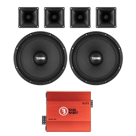 DS18 Pancadão-paketti vaiheilla, Medium ryhmässä Pakettiratkaisut / Paketit autoon / SPL-sarja @ BRL Electronics (SETPANCADAOPKT3)