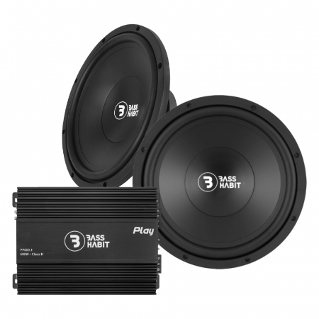 2-pack Bass Habit P300 & Play Power 600.1 (gen. 2), baspaket ryhmässä Pakettiratkaisut / Paketit autoon / Subwooferpaketit @ BRL Electronics (SETPL300PKT1)