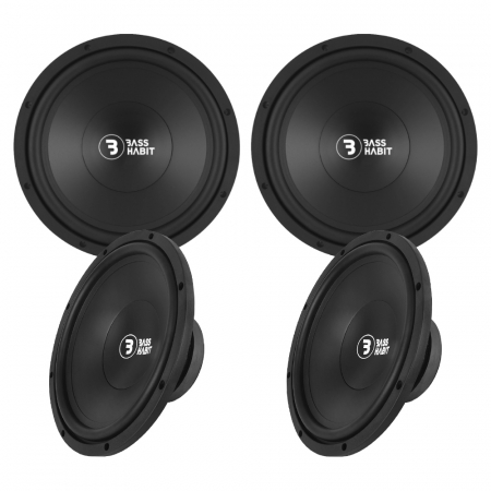 4-pack Bass Habit PL300, 12 tums baselement ryhmässä Kotihifi / Rakenna itse / Subwooferelement @ BRL Electronics (SETPL300X4)