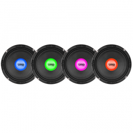 4-pack DS18 PRO-X6.4RGBCAP, 6.5 tums midbas med RGB LED-belysning ryhmässä Autohifi / Kaiuttimet / Midbasso @ BRL Electronics (SETPROX64RGBCAPX4)