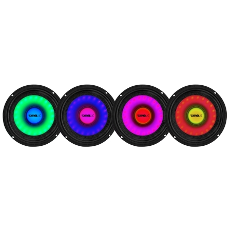 4-pack DS18 PRO-X6.4RGB, 6,5 tuuman RGB LED-keskiäänet ryhmässä Autohifi / Kaiuttimet / Midbasso osoitteessa BRL (SETPROX64RGBX4)