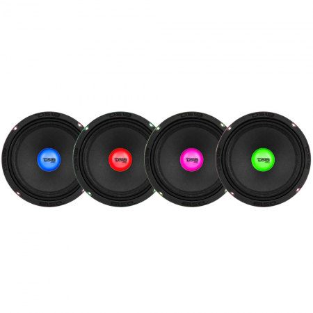 4-pack DS18 PRO-X8.4RGBCAP, 8 tuuman midbassokaiutin RGB LED-valaistuksella ryhmässä Autohifi / Kaiuttimet / Midbasso / Midbas ALE @ BRL Electronics (SETPROX84RGBCAPX4)