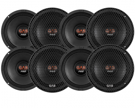 8-pack GAS PS3M64 PRO SPL Midbas 6.5 tum - 4 Ohm ryhmässä Pakettiratkaisut / Paketit autoon / SPL-sarja @ BRL (SETPS3M64X8)