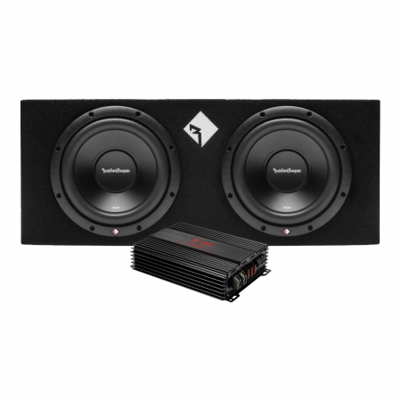 Rockford Fosgate R2-2X10 ja Bass Habit RA2000W, bassopaketti ryhmässä Pakettiratkaisut / Paketit autoon / Subwooferpaketit @ BRL Electronics (SETR22X10PKT2)