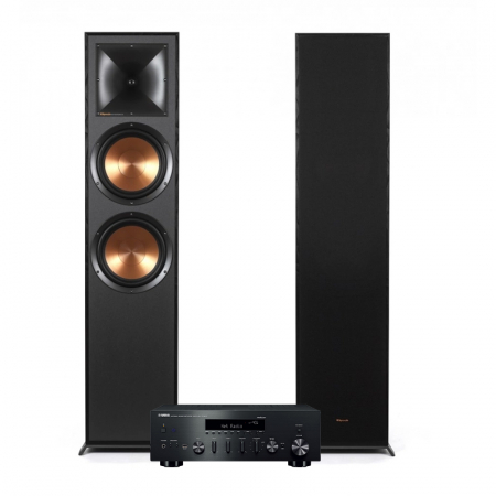 Yamaha R-N602 & Klipsch R-820F svart, stereopaket ryhmässä Pakettiratkaisut / Paketit kotiin / Stereopaketit @ BRL (SETRN602PKT1)