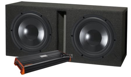 2 st Dayton Audio RSS315HO-4 12tum med GV212-låda + PRO 2000.1 ryhmässä Pakettiratkaisut / Paketit autoon / Subwooferpaketit @ BRL Electronics (SETRSS315HO4PKT4)