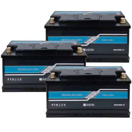Akkupaketti, 3-pack CustomElectro RSS v2 12-90 Sodium-Ion ryhmässä Autohifi / Tarvikkeet / Akut osoitteessa BRL (SETRSSV21290X3)