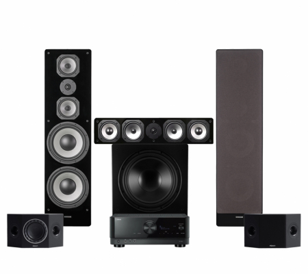 Yamaha RX-V6A & Dynavoice Challenger M-105 EX v.4 Facet 5.1 kotiteatteripaketti, musta ryhmässä Pakettiratkaisut / Paketit kotiin / Kotiteatteripaketit @ BRL Electronics (SETRXV6APKT14)