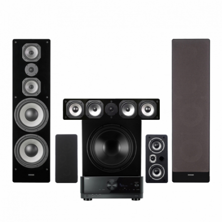 Yamaha RX-V6A & Dynavoice Challenger M-105 5.1 kotiteatteripaketti, musta ryhmässä Pakettiratkaisut / Paketit kotiin / Kotiteatteripaketit @ BRL Electronics (SETRXV6APKT9)