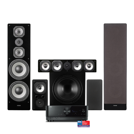 Yamaha RX-V6A & Dynavoice Challenger M-105 5.1 kotiteatteripaketti, musta ryhmässä Pakettiratkaisut / Paketit kotiin / Kotiteatteripaketit @ BRL (SETRXV6APKT9)