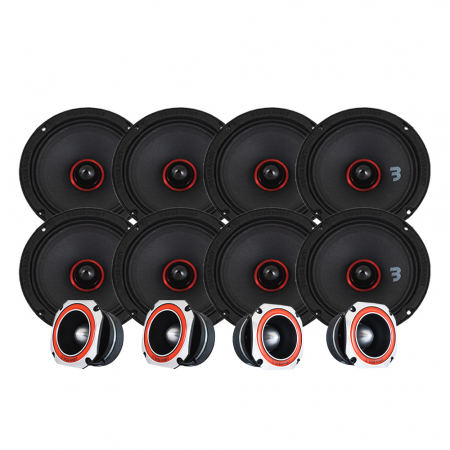Bass Habit SPL Elite SE165M & SE45T SPL-paketti, suuri ryhmässä Pakettiratkaisut / Paketit autoon / SPL-sarja @ BRL Electronics (SETSE165MPKT1)