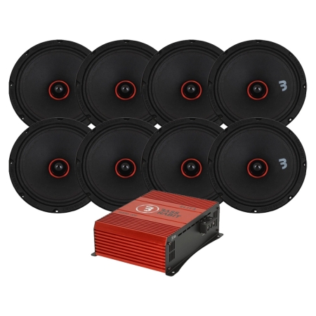 8-pack Bass Habit SE200M SE850.2DF:n kanssa, SPL-paketti ryhmässä Pakettiratkaisut / Paketit autoon / SPL-sarja @ BRL (SETSE200MPKT5)