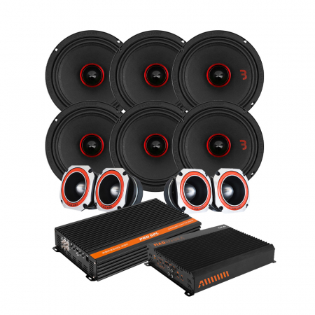 6-pack Bass Habit SE2200M med 4-pack SE45T SPL-paket med steg, large ryhmässä Pakettiratkaisut / Paketit autoon / SPL-sarja @ BRL (SETSE2200MPKT3)