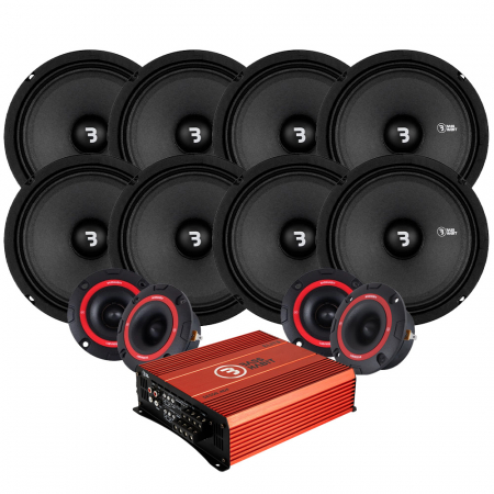 Bass Habit SP165M & SP25A SPL-paketti vahvistimella, suuri ryhmässä Pakettiratkaisut / Paketit autoon / SPL-sarja @ BRL Electronics (SETSE5004PKT1)