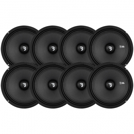 8-Pack Bass Habit SP165M 6.5 tuuman keskiääninen ryhmässä Autohifi / Kaiuttimet / Midbasso / Midbas ALE @ BRL Electronics (SETSP165MX8)