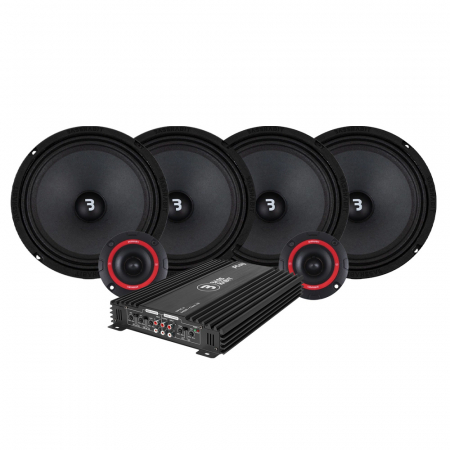 4-pack Bass Habit Play SP200M med SP25A SPL-paket med steg, medium ryhmässä Pakettiratkaisut / Paketit autoon / SPL-sarja @ BRL Electronics (SETSP200MPKT3)