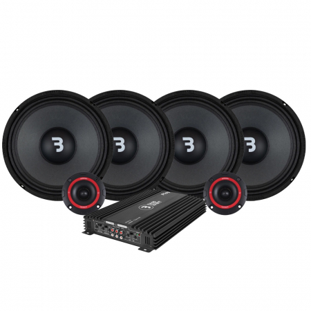 4-pack Bass Habit Play SP250M SP25A SPL-paketti, keskikoko ryhmässä Pakettiratkaisut / Paketit autoon / SPL-sarja @ BRL Electronics (SETSP250MPKT4)