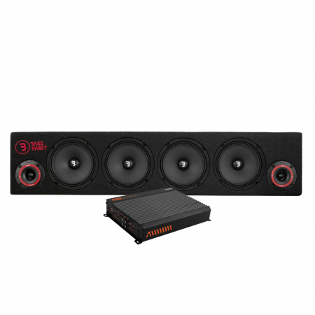 Bass Habit SPL64 & GAS MAD A2-85.2, raggarpaketti ryhmässä Pakettiratkaisut / Paketit autoon / Raggarpaket @ BRL Electronics (SETSPL64PKT10)