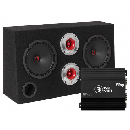 Bass Habit Rebel SRE62 & Play Power 70.2 (gen. 2), SPL-paketti ryhmässä Uutuudet @ BRL Electronics (SETSRE62PKT1)