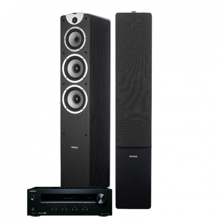 Onkyo TX-8220 & Dynavoice Magic F-7 musta, 2.0 stereopaketti ryhmässä Pakettiratkaisut / Paketit kotiin / Stereopaketit @ BRL Electronics (SETTX8220PKT1)