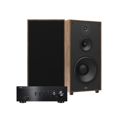 Yamaha A-S501 II Indiana Line Utah 5, 2.0 stereopaketti pähkinäpuu ryhmässä Pakettiratkaisut / Paketit kotiin / Stereopaketit @ BRL (SETUTAH5PKT2)