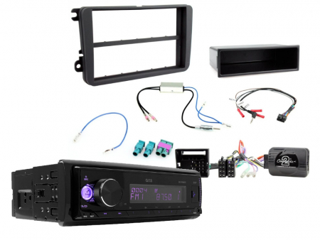 Installationskit Volkswagen 1-DIN & GAS MAX M140-BTX ryhmässä Autohifi / Mikä sopii autooni / Volkswagen / Transporter / Transporter T5.1 2010-2015 / Vaihtaa stereo Transporter T5.1 2010-2015 @ BRL Electronics (SETVWPKT3)