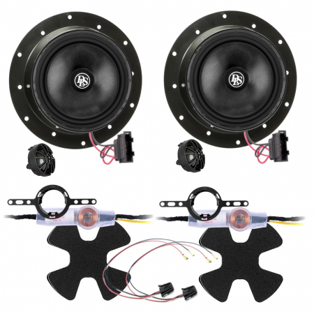 DLS Etujärjestelmä VW/Skoda varten ryhmässä Autohifi / Mikä sopii autooni / Volkswagen / Transporter / Transporter T6 2015-2020 / Vaihtaa kaiuttimet Transporter T6 2015-2020 @ BRL Electronics (SETVWPKT40)